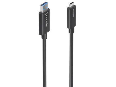 Cable USB 3.2 Tipo-C AOC Aisens A157-0926/ USB Tipo-C Macho - USB Macho/ 10Gbps/ 25m/ Negro