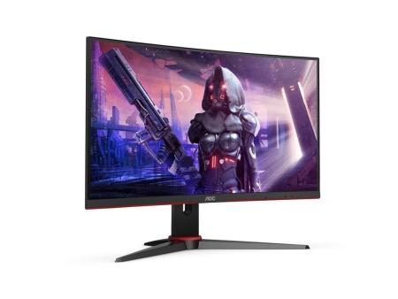 Monitor Gaming Curvo AOC C24G2AE 23.6'/ Full HD/ 1ms/ 165Hz/ VA/ Multimedia/ Negro