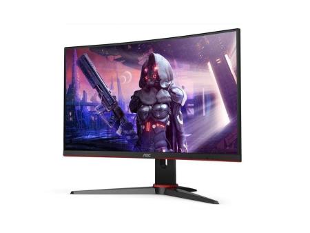 Monitor Gaming Curvo AOC C24G2AE 23.6'/ Full HD/ 1ms/ 165Hz/ VA/ Multimedia/ Negro