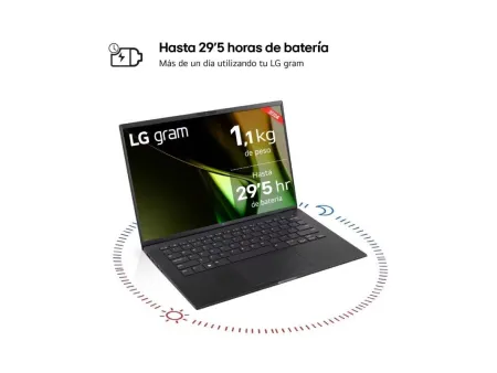 Portátil LG Gram 14Z90S-V.AP55B Intel Core Ultra 5-125H/ 16GB/ 512B SSD/ 14'/ Win11 Pro