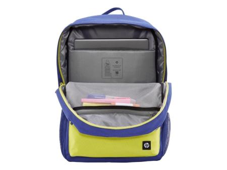 Mochila HP Campus 7J596AA para Portátiles hasta 15.6'/ Azul y Lima