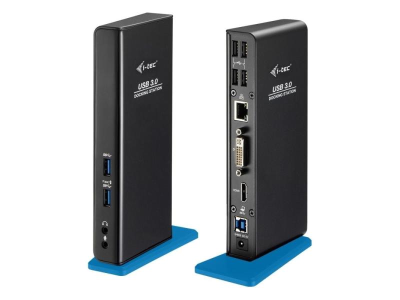 Docking USB 3.0 I-Tec U3HDMIDVIDOCK/ 6xUSB/ 1xUSB Tipo-B/ 1xRJ45/ 1xHDMI/ 1xDVI/ 2xAudio